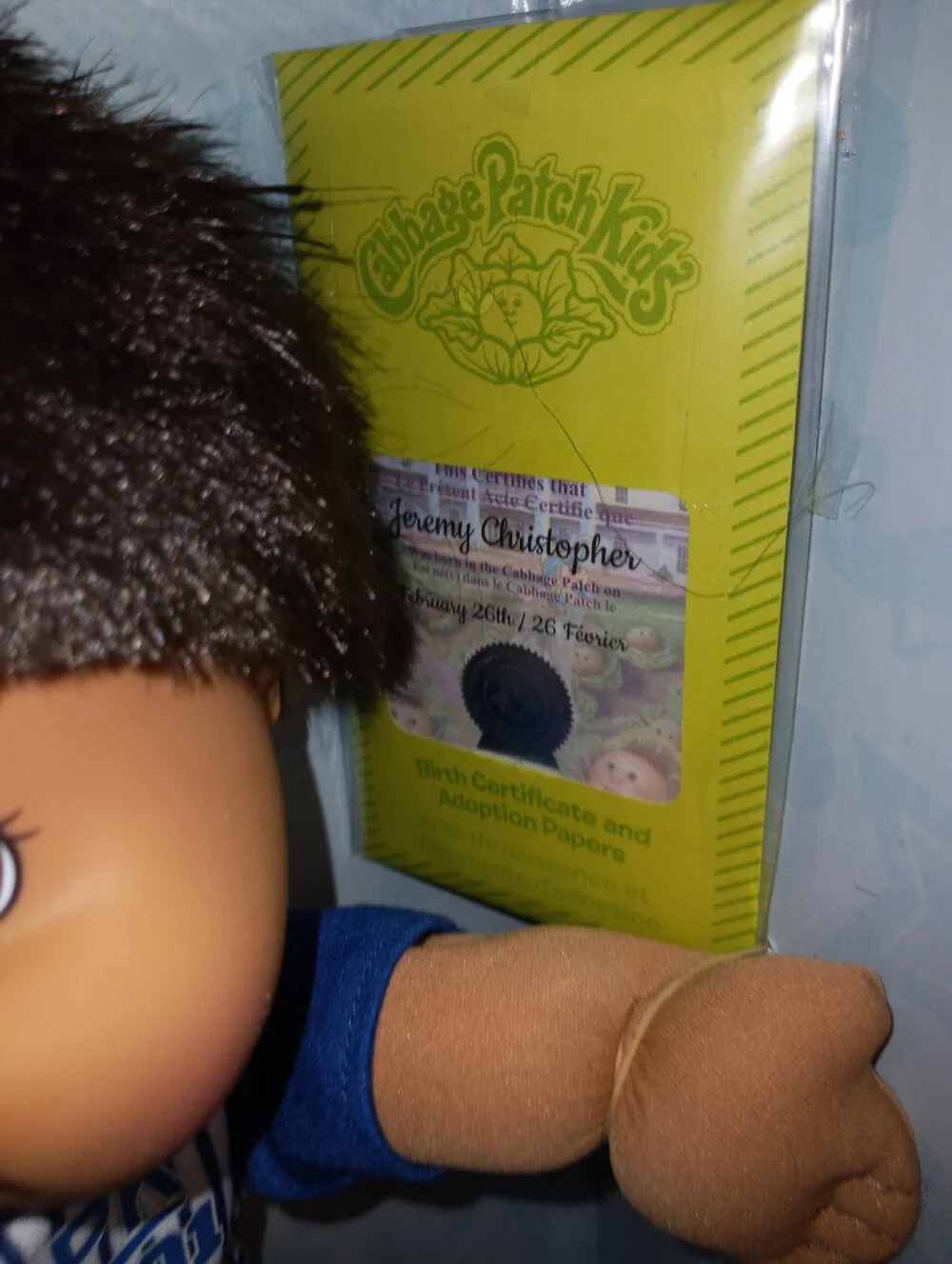 Cabbage Patch Kids Boy Doll Adoptimals Cpk RARE